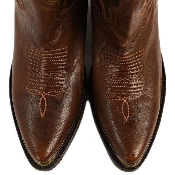 Idyllwind Women's Wheels Brown Leather Pointed Toe Western Booties 9 - Picture 2 of 5